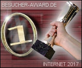 1. Platz beim Besucher-Award in der Jahresabstimmung 2017 in der Kategorie Internet